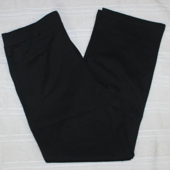 Straight semi-fitted pull-on pant Adult Women XL Black - Picture 1 of 4